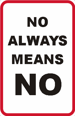no means no at ddparties